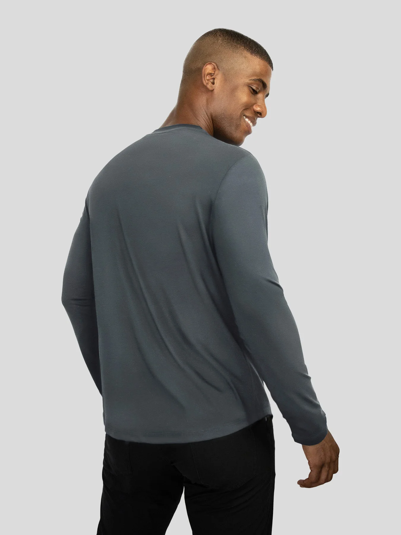 StaySmooth Long Sleeve Curve Hem Tee: Slim Fit - Image 30