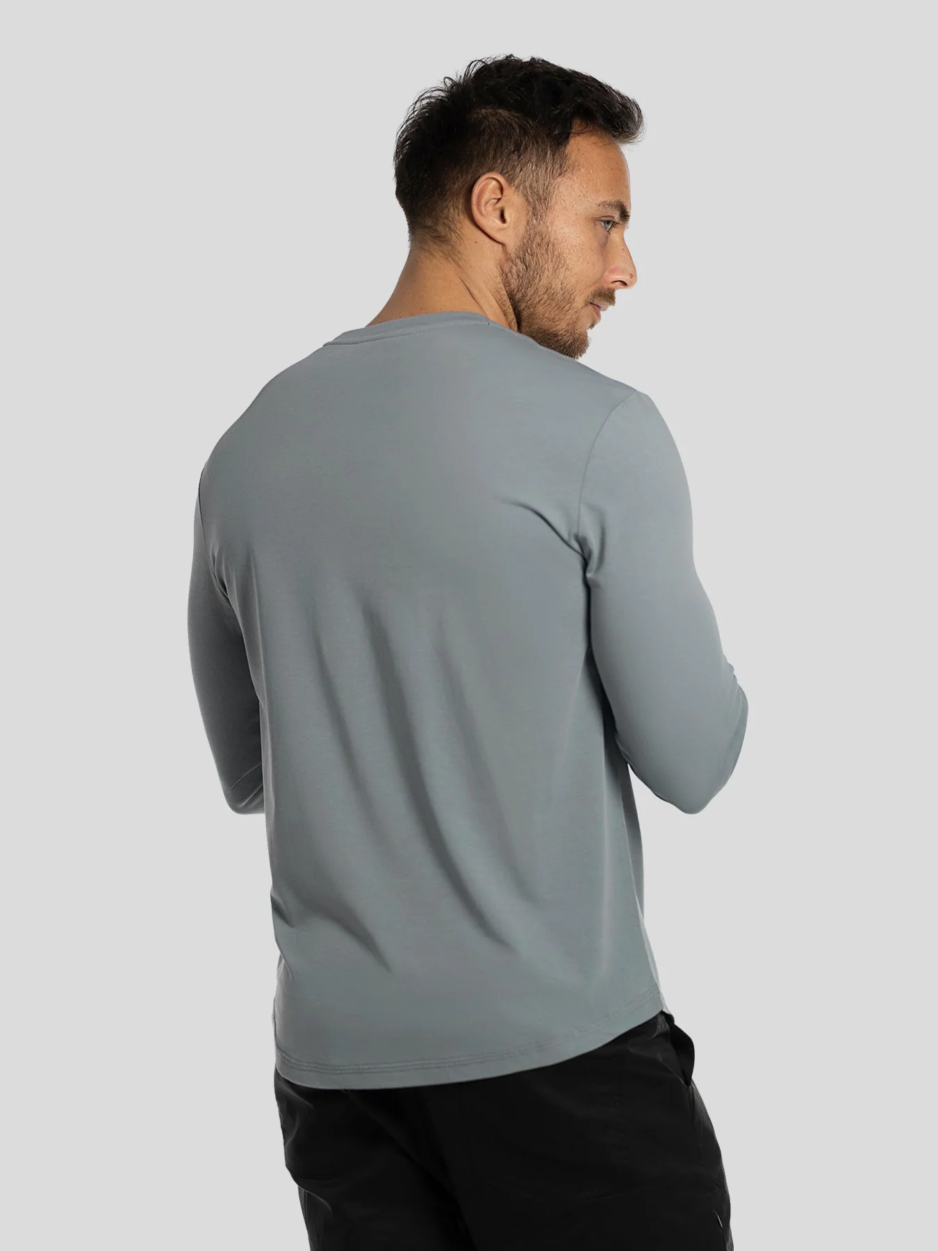 StaySmooth Long Sleeve Curve Hem Tee: Slim Fit - Image 39