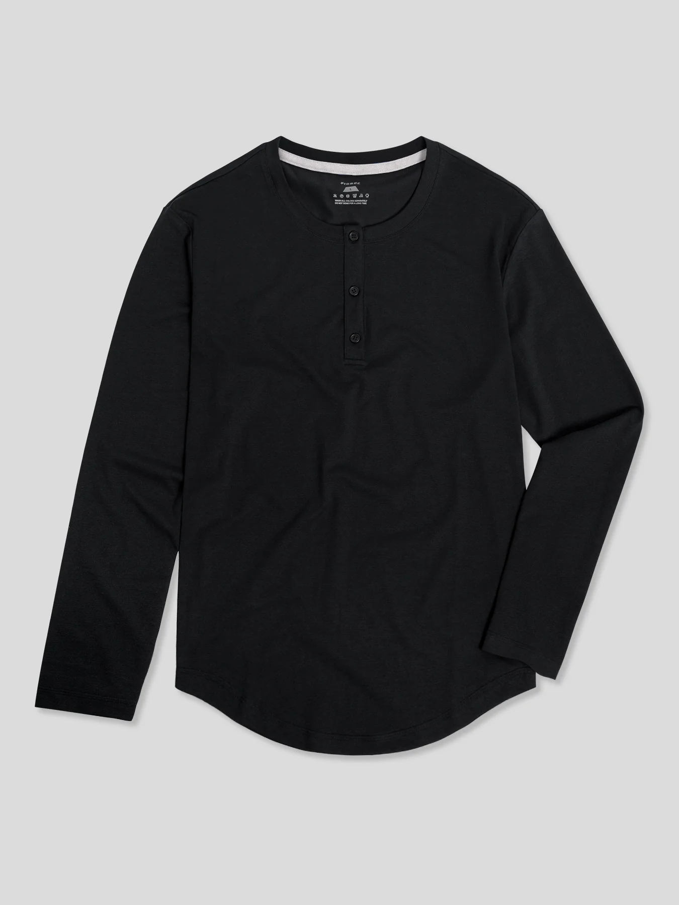 StaySmooth Long Sleeve Henley Drop-Cut Tee - Image 11