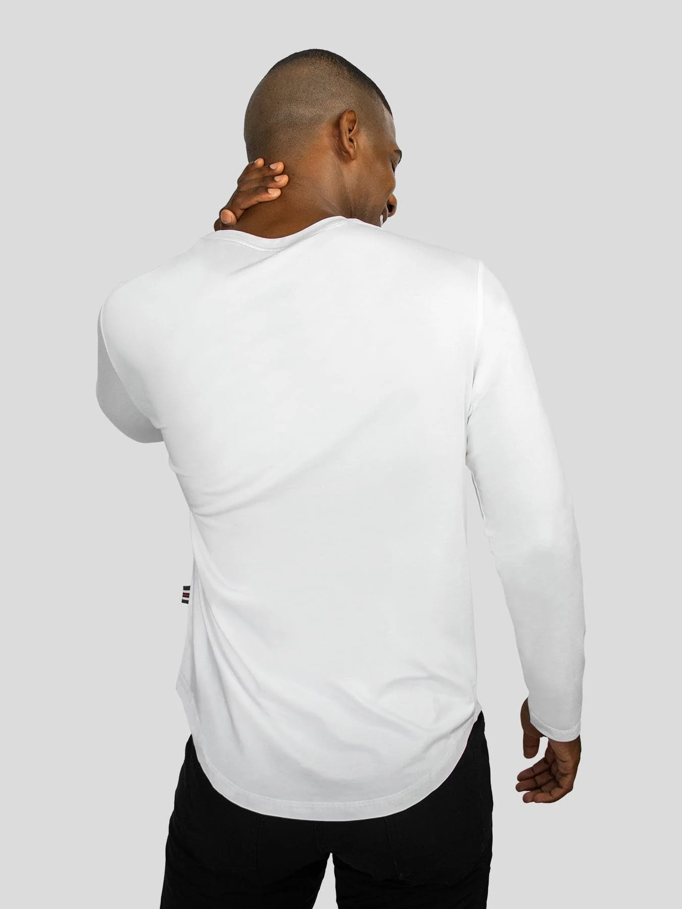 StaySmooth Long Sleeve Henley Drop-Cut Tee - Image 3