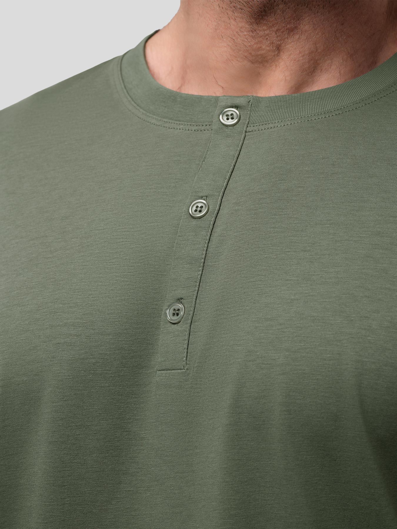 StaySmooth Long Sleeve Henley Drop-Cut Tee - Image 35