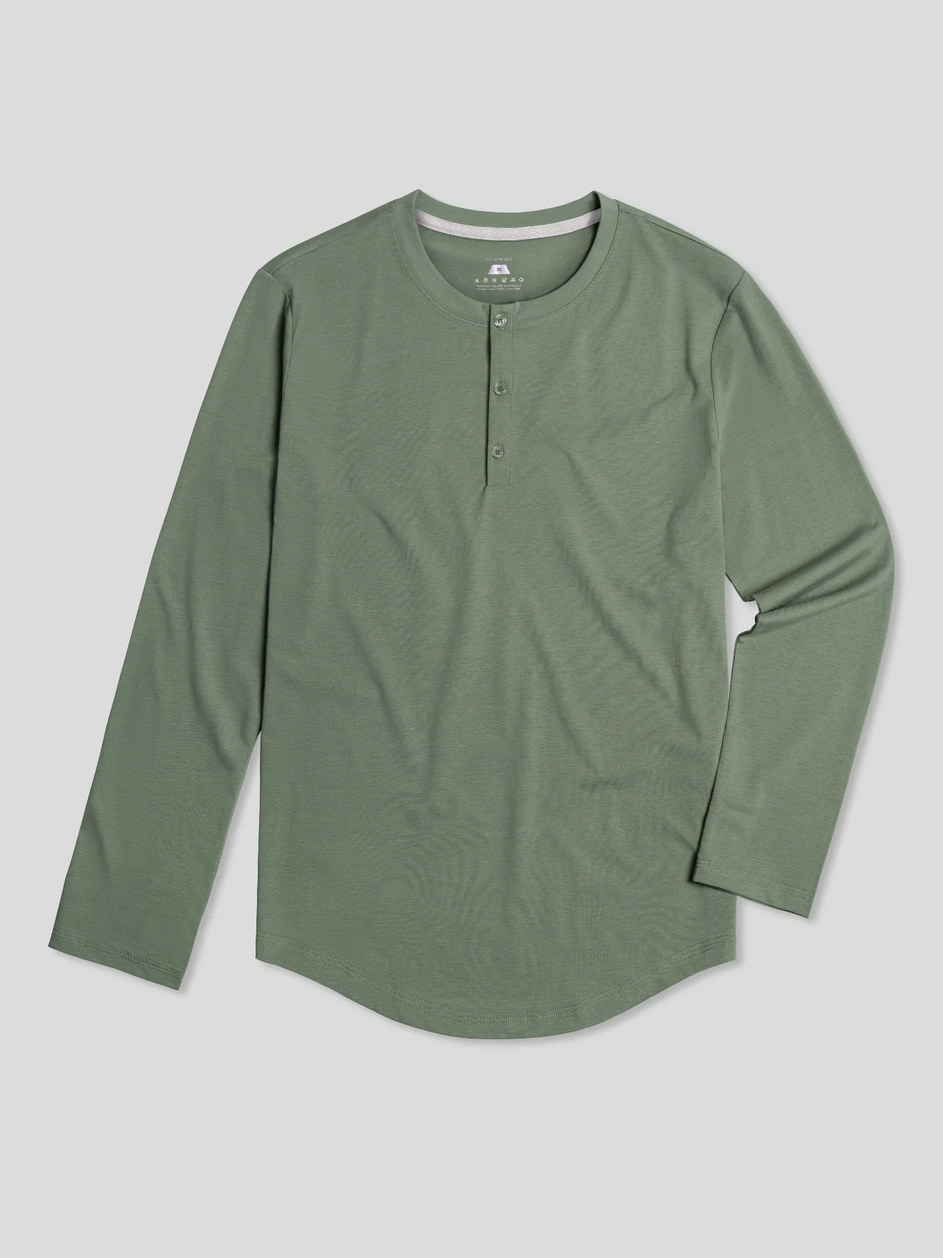 StaySmooth Long Sleeve Henley Drop-Cut Tee - Image 36