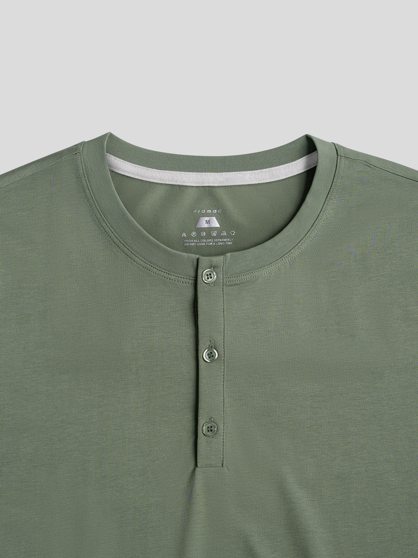 StaySmooth Long Sleeve Henley Drop-Cut Tee - Image 37