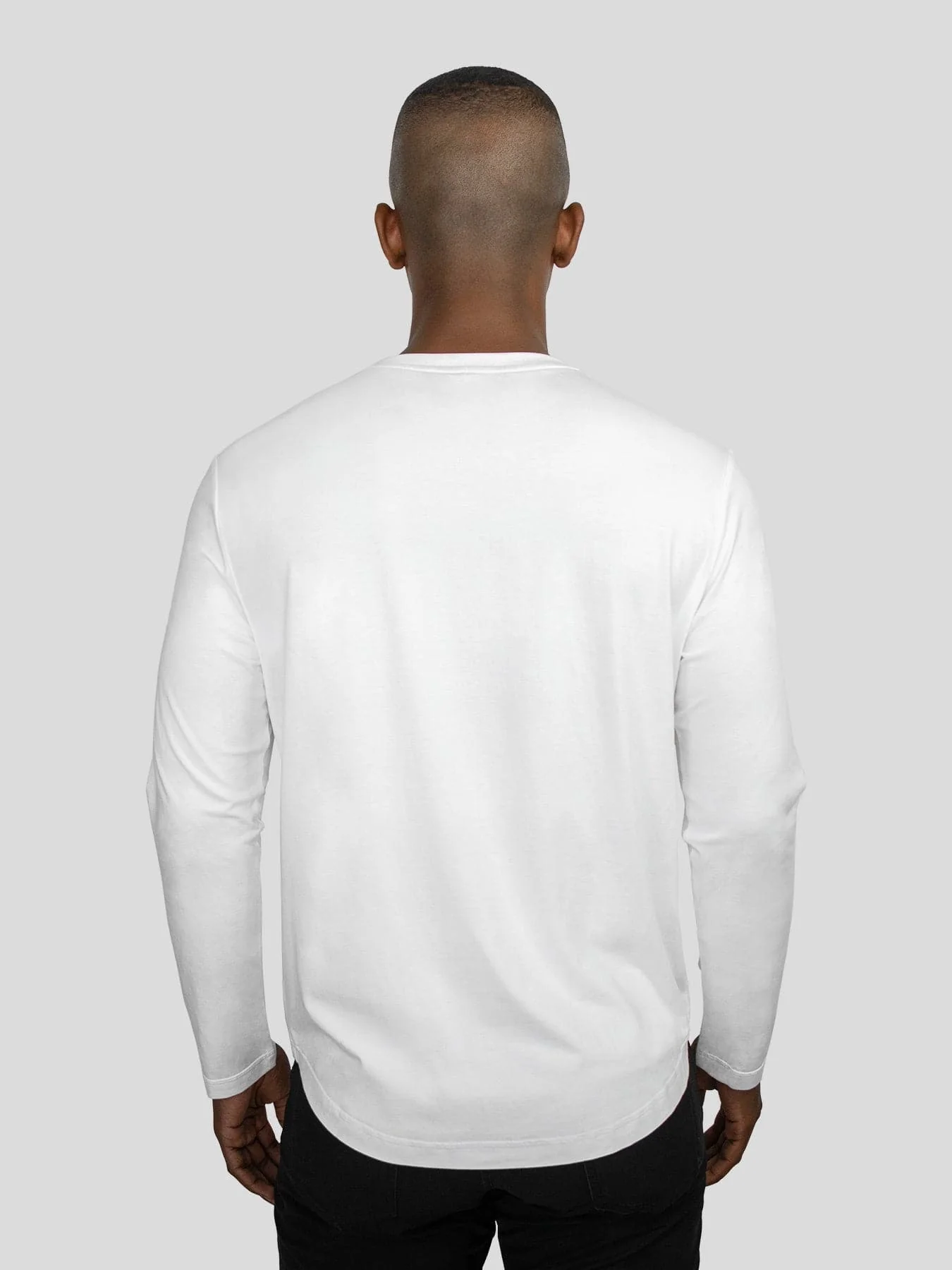 StaySmooth Long Sleeve Henley Drop-Cut Tee - Image 4