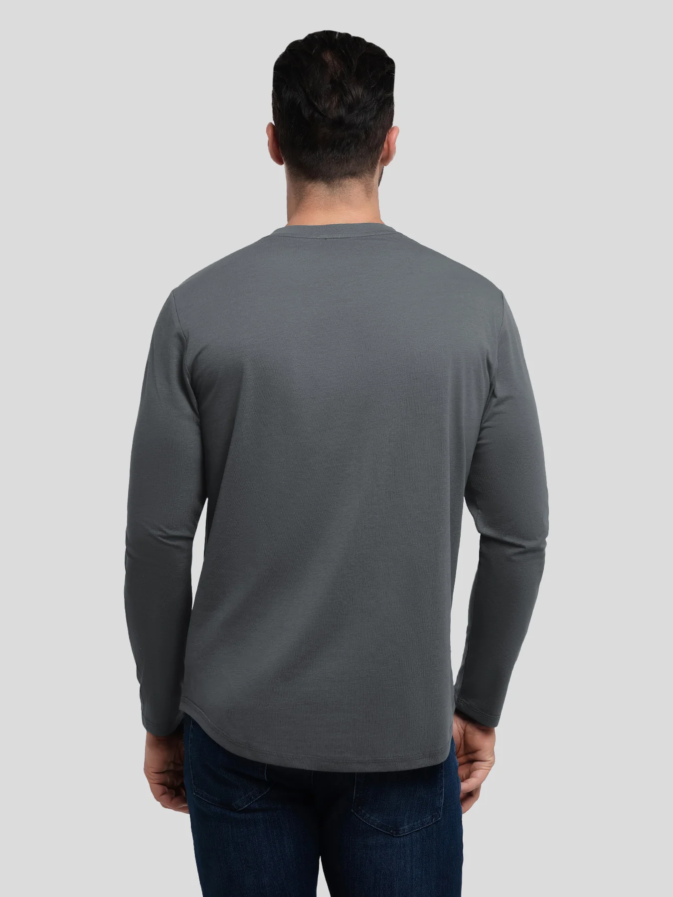 StaySmooth Long Sleeve Henley Drop-Cut Tee - Image 42