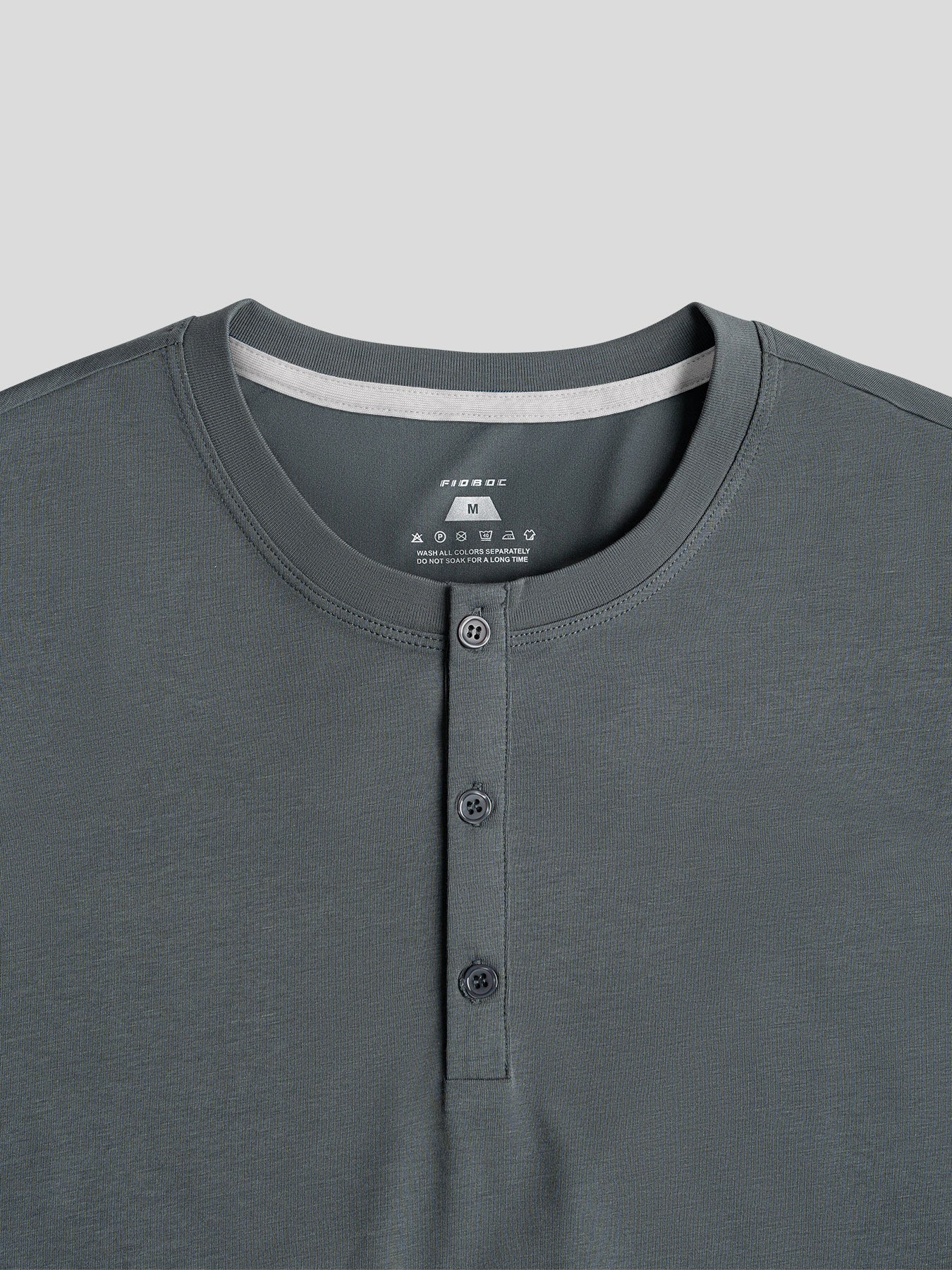 StaySmooth Long Sleeve Henley Drop-Cut Tee - Image 46