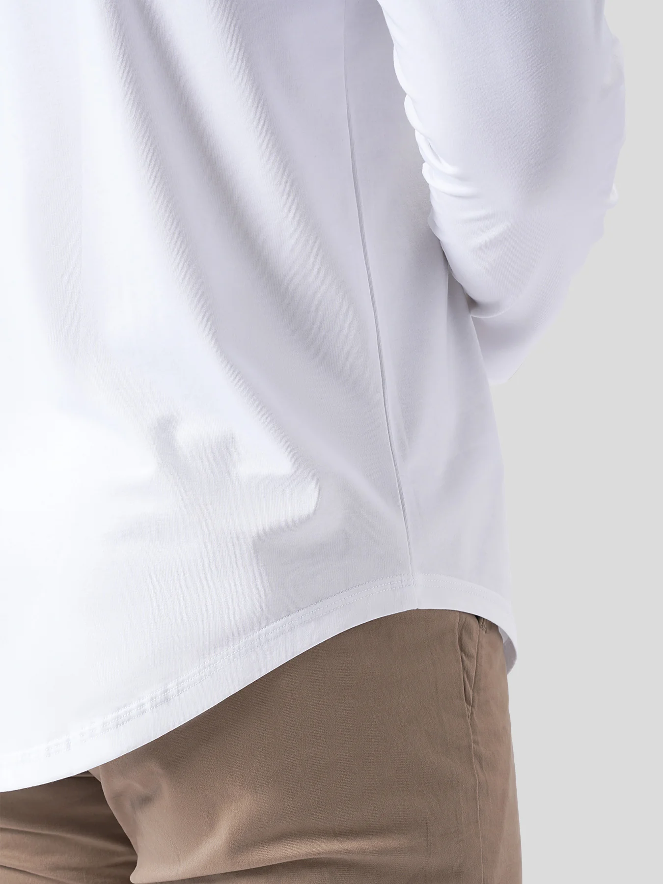 StaySmooth Long Sleeve Hooded Drop-Cut Tee - Image 16