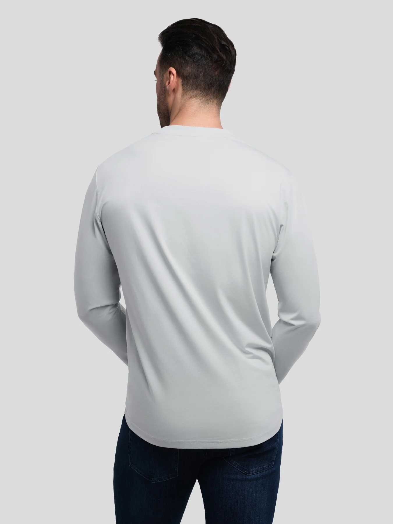 StaySmooth Long Sleeve Curve Hem Tee: Slim Fit - Image 125