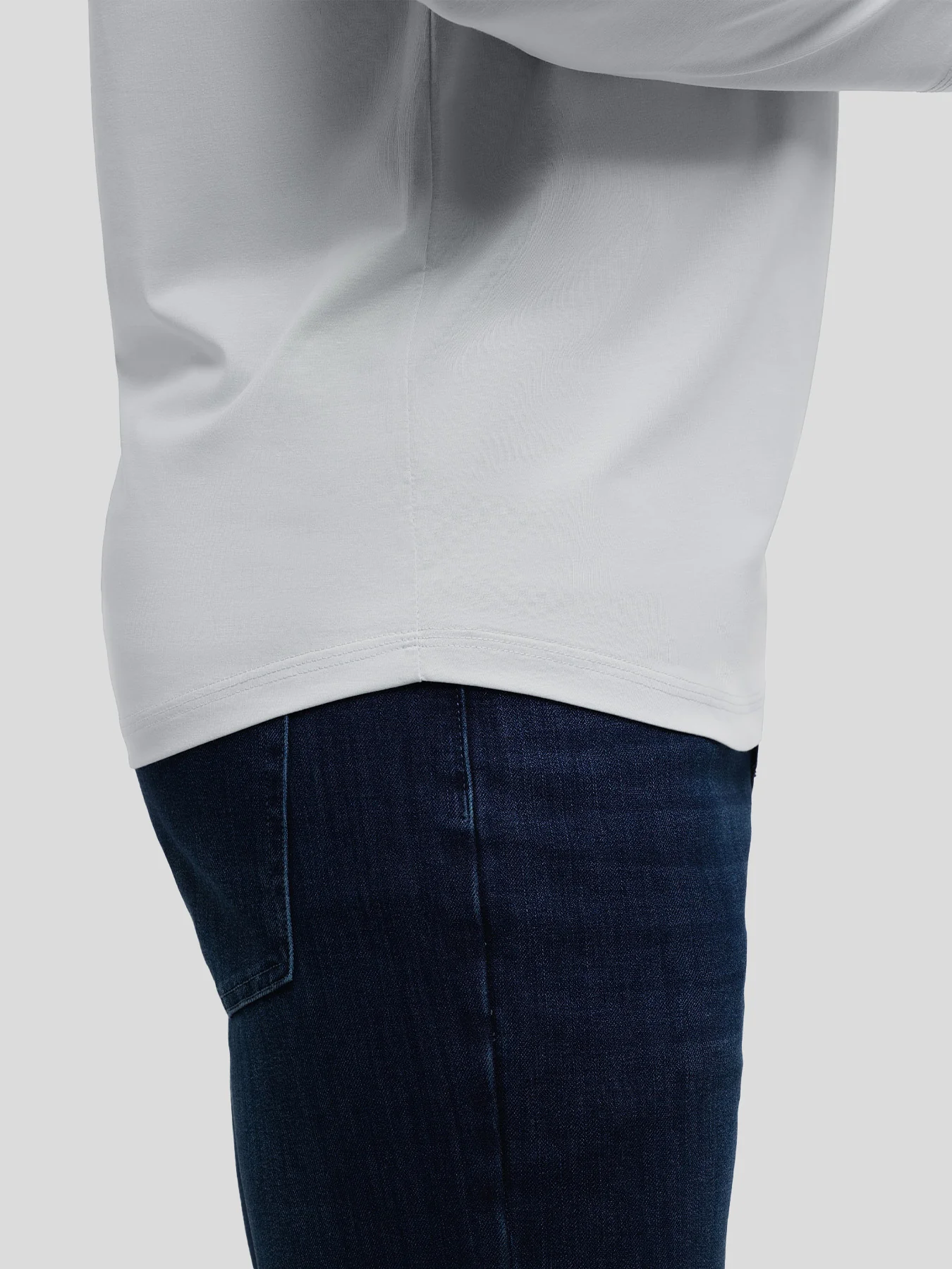 StaySmooth Long Sleeve Curve Hem Tee: Slim Fit - Image 130