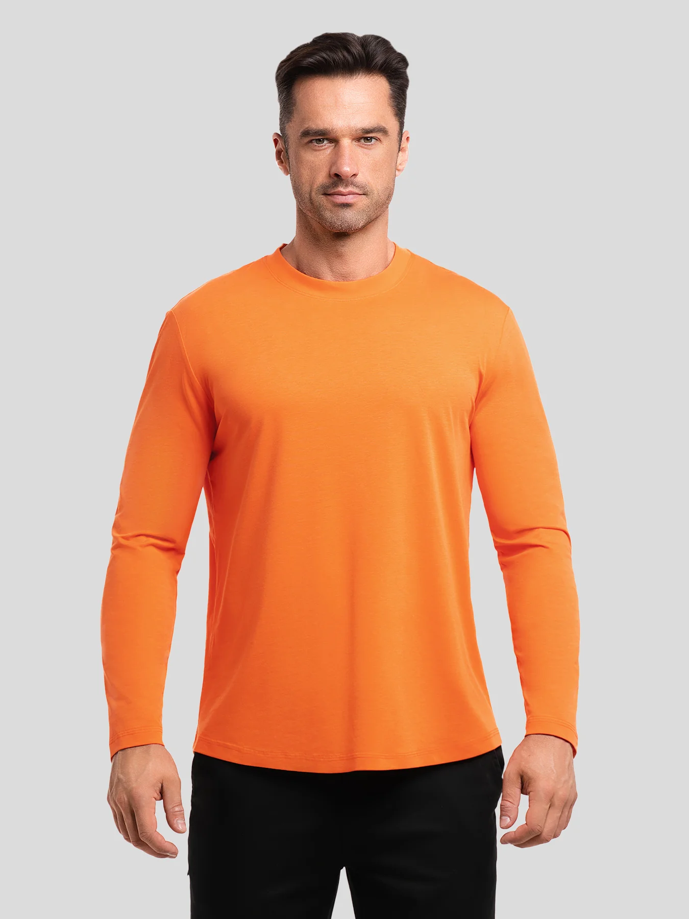 StaySmooth Long Sleeve Curve Hem Tee: Slim Fit - Image 152