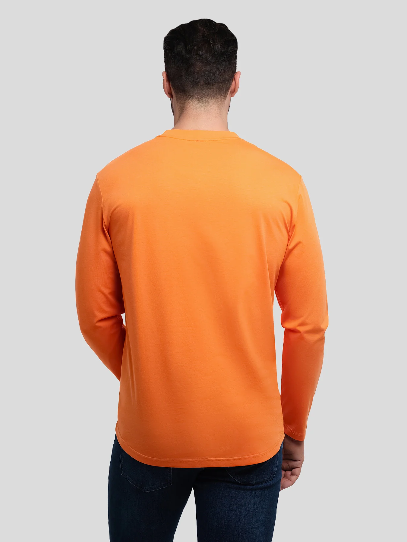 StaySmooth Long Sleeve Curve Hem Tee: Slim Fit - Image 155