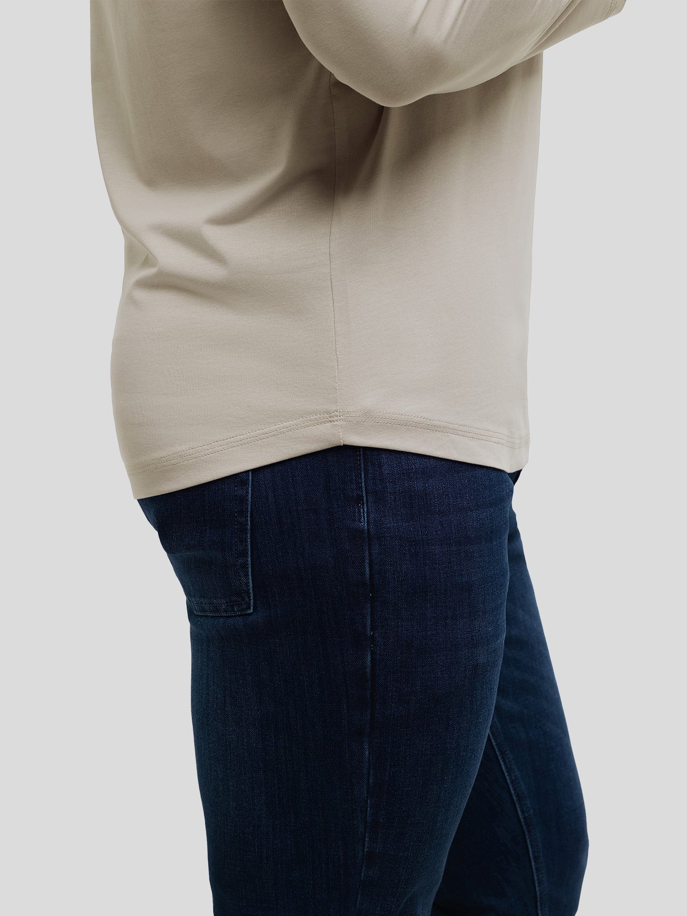 StaySmooth Long Sleeve Curve Hem Tee: Slim Fit - Image 84