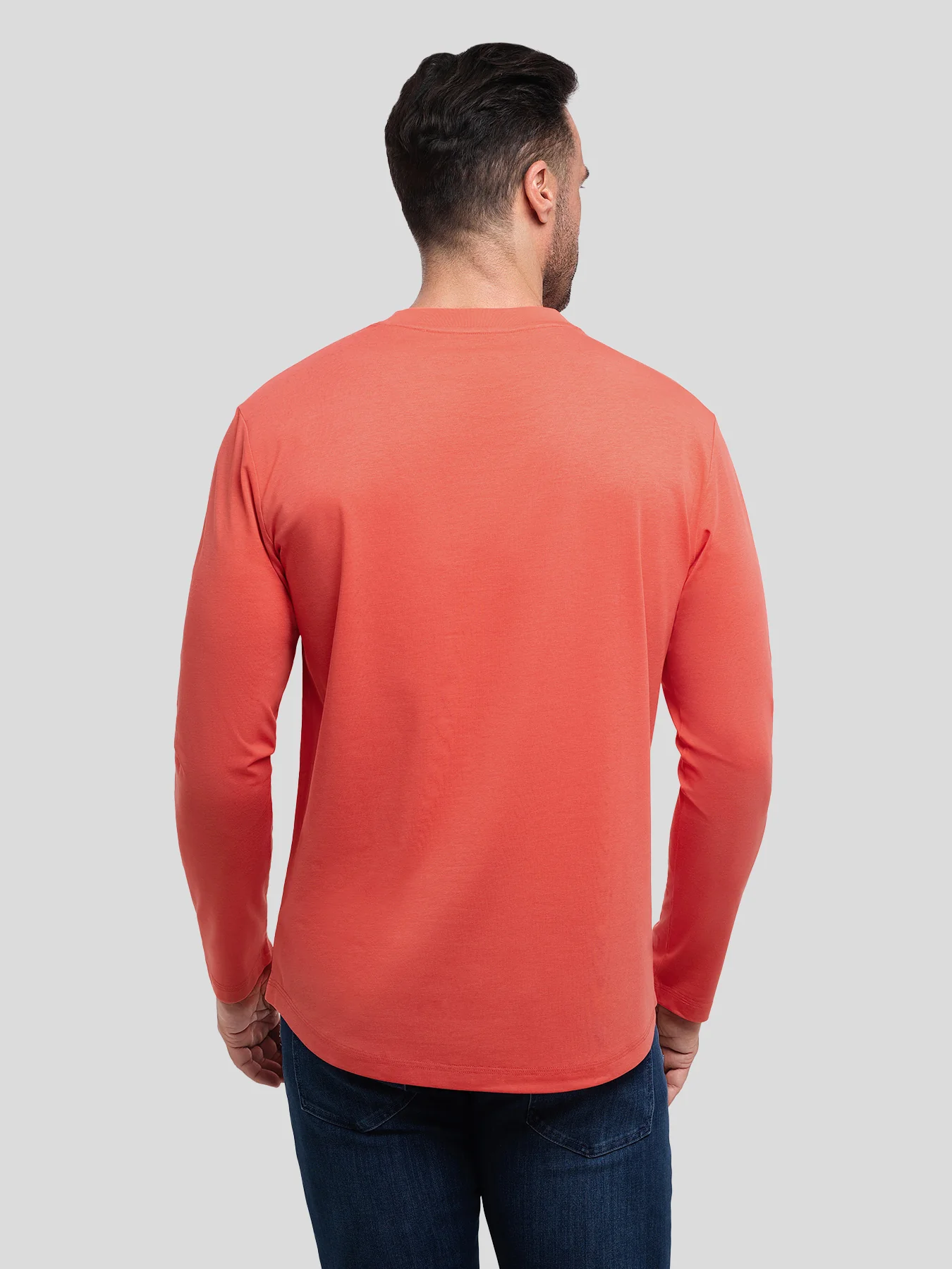 StaySmooth Long Sleeve Curve Hem Tee: Slim Fit - Image 92