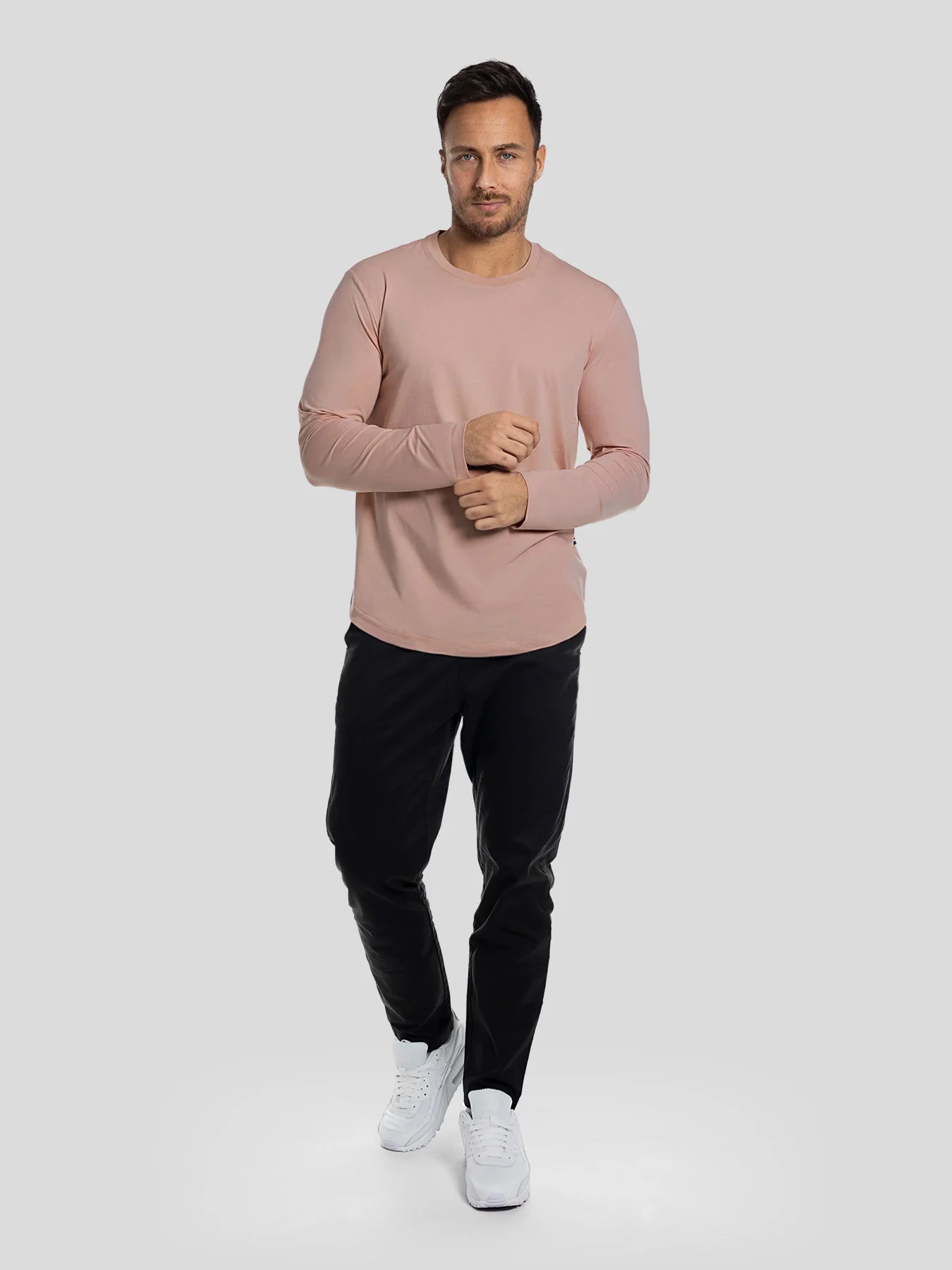 StaySmooth Long Sleeve Curve Hem Tee: Slim Fit - Image 62