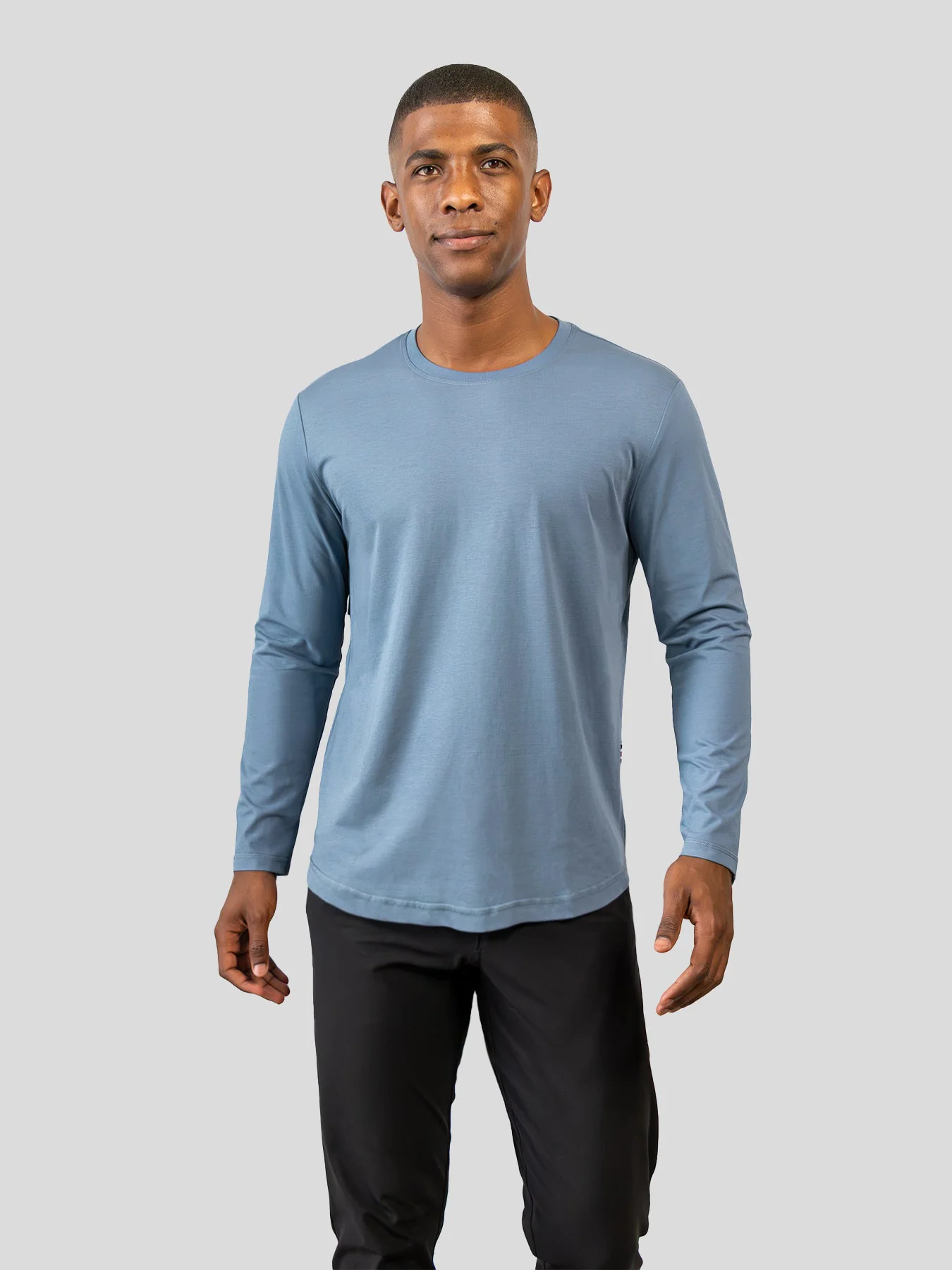 StaySmooth Long Sleeve Curve Hem Tee: Slim Fit - Image 52