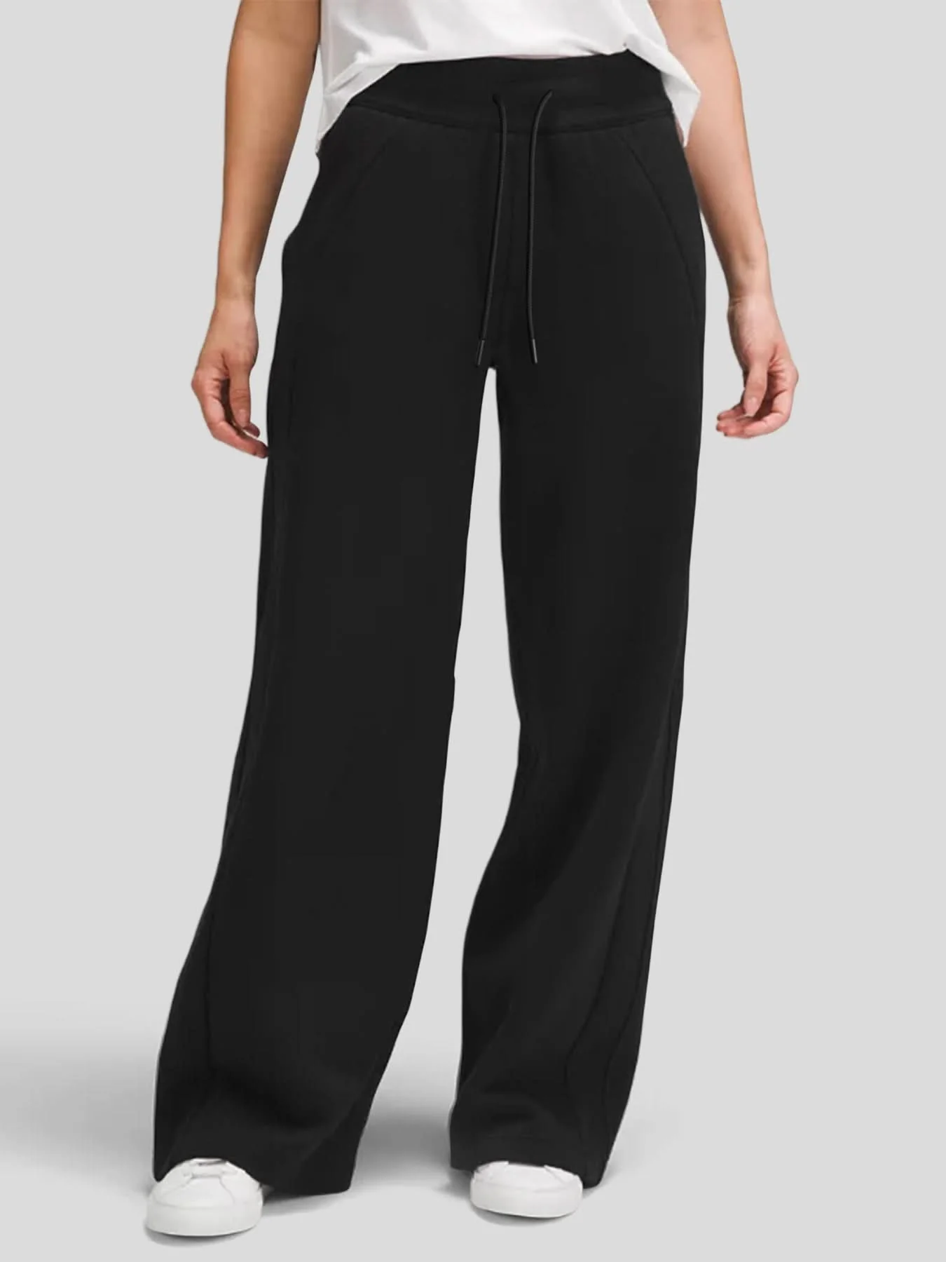 Modal Blend Mid-Rise Wide Leg Pant - Image 6